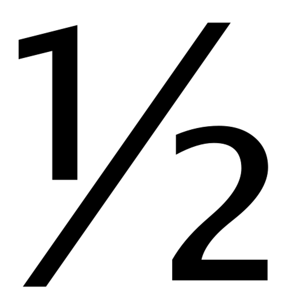 <p>half</p>