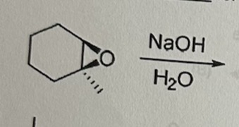 <p>Predict the product for the following ring-opening reaction </p>