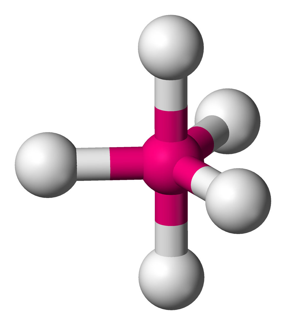 <p>Trigonal bipyramidal </p><p>90, 120 degrees</p>