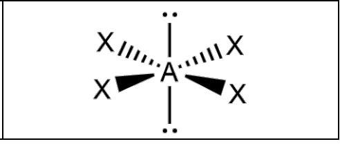 <p>Square Planar: AX<sub>4</sub>E<sub>2</sub></p>
