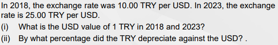 <p>Worked Example of FX Depreciation/Appreciation</p>