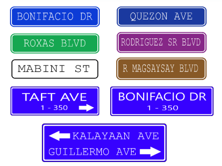 <p>Street Name Signs</p>