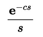 <p>F(s) = L { f(t) }</p>