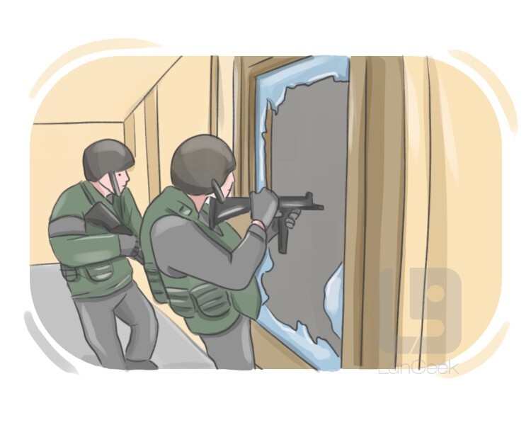 <p>یورش، حمله ناگهانی</p>