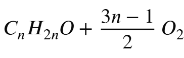 <p>Phản ứng oxh hoàn toàn (đốt cháy) alcohol không no, 1 đôi, đơn chức mạch hở</p>