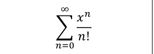 <p>What function does this summation represent?</p>