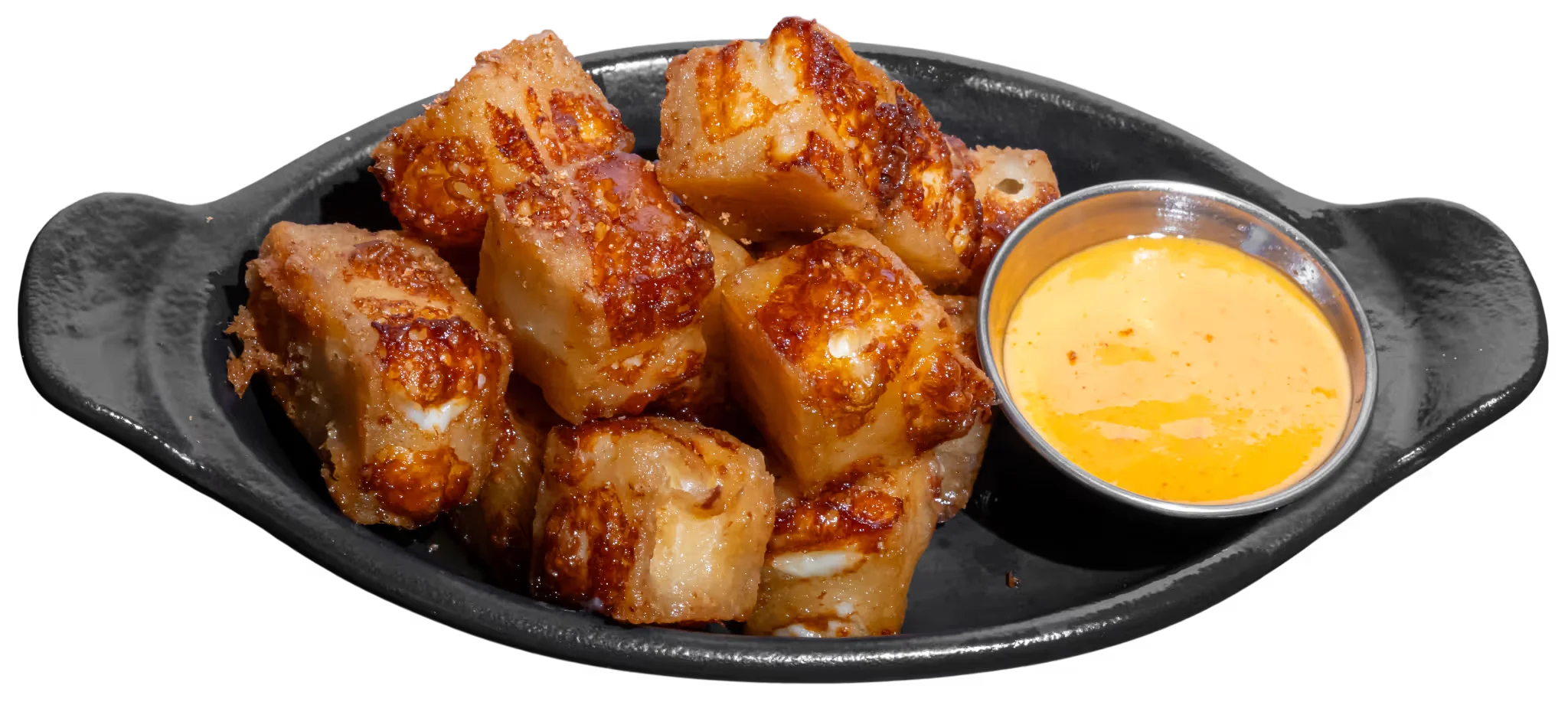 <p>HOT HONEY GARLIC CHEESE CURDS</p>