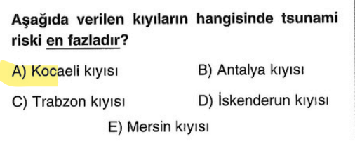 <p>Tsunami denizin altındaki depremle olur. Marmara Denizi'nin altından geçen aktif faylar nedeniyle Kocaeli ve çevresinde bu risk diğer yerlere göre daha ciddidir.</p>