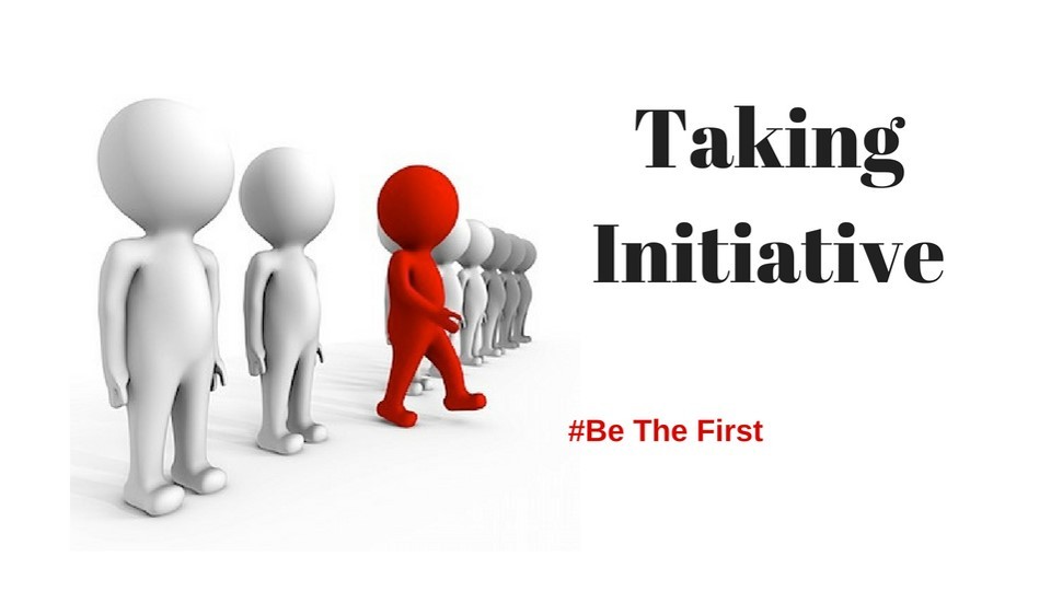 <p>Take the initiative (verbal expression)</p>