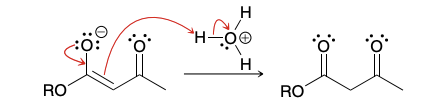 <p>In order to avoid the hydrolysis of this ester group (in the presence of H3O+), we must use an extremely mild source of aqueous acid. One common way to produce such conditions is to use a solution of ammonium chloride (NH4Cl) in water. Under these conditions, ammonium ions (NH4 +) are present in solution, rather than hydronium ions (H3O+).</p>