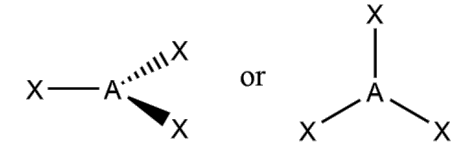 <p>What is the molecular geometry and formula of this molecule?</p>