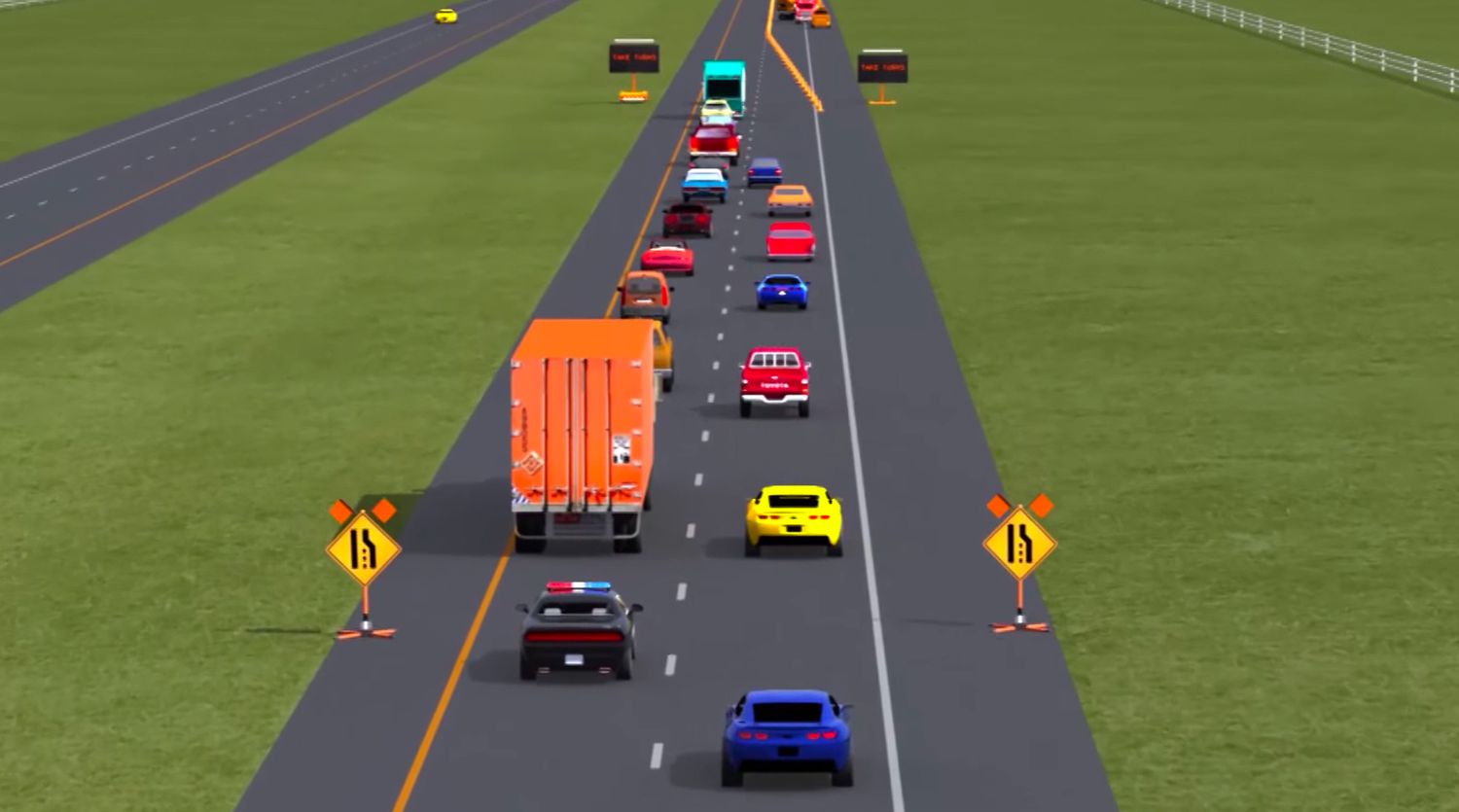 <p>To merge, enter, or exit traffic on city streets, how much space do you need?</p>