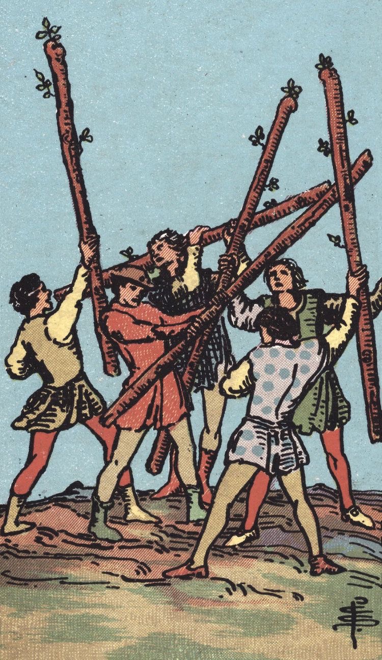 <p>Five of Wands</p>