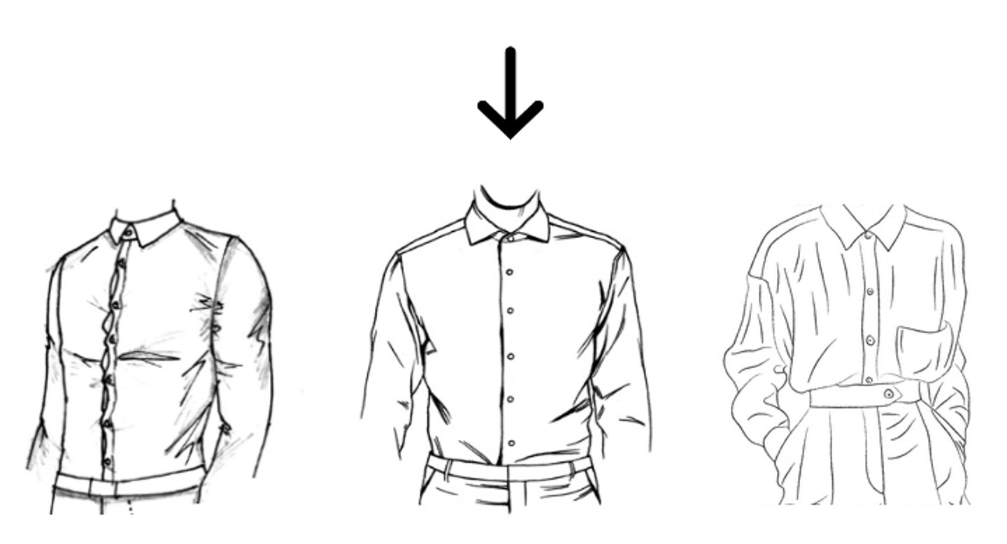 <p>verbum:</p><p>(of clothing and ornamenta) To be the appropriate size</p><p>(to fit, be the right size)</p>