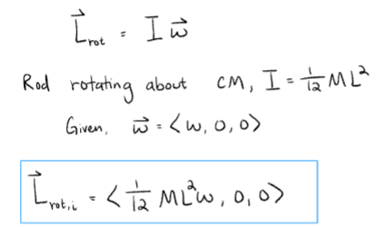 <p>just the definition of L, which is the product of inertia and angular velocity.</p>