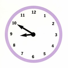 <p>It's ten to nine</p>
