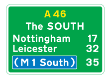 <p>When is this sign shown?</p>