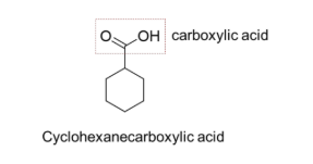 <p><strong><u>Nomenclature of Carboxylic Acids </u></strong></p><p>** A<strong> carboxyl group</strong> that is conntected to a ring is called “________” </p>