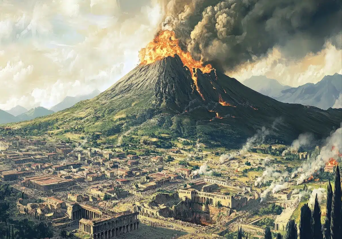 <p>When did Mt. Vesuvius erupt?</p>