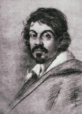 <p>Ottavio Leoni, <em>Portrait drawing of Caravaggio</em></p>