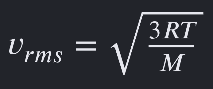 M = molar mass (kg/mol)
