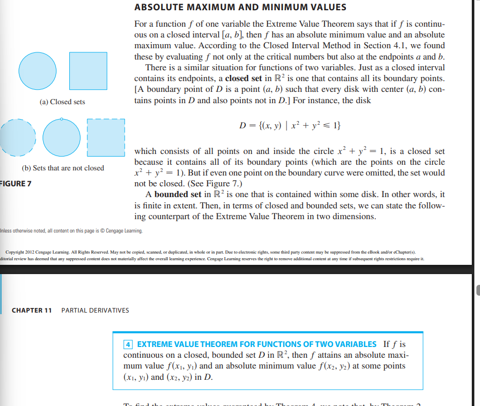 <p>A Bounded set is a set whereby all of its values are contained within a disk. </p>