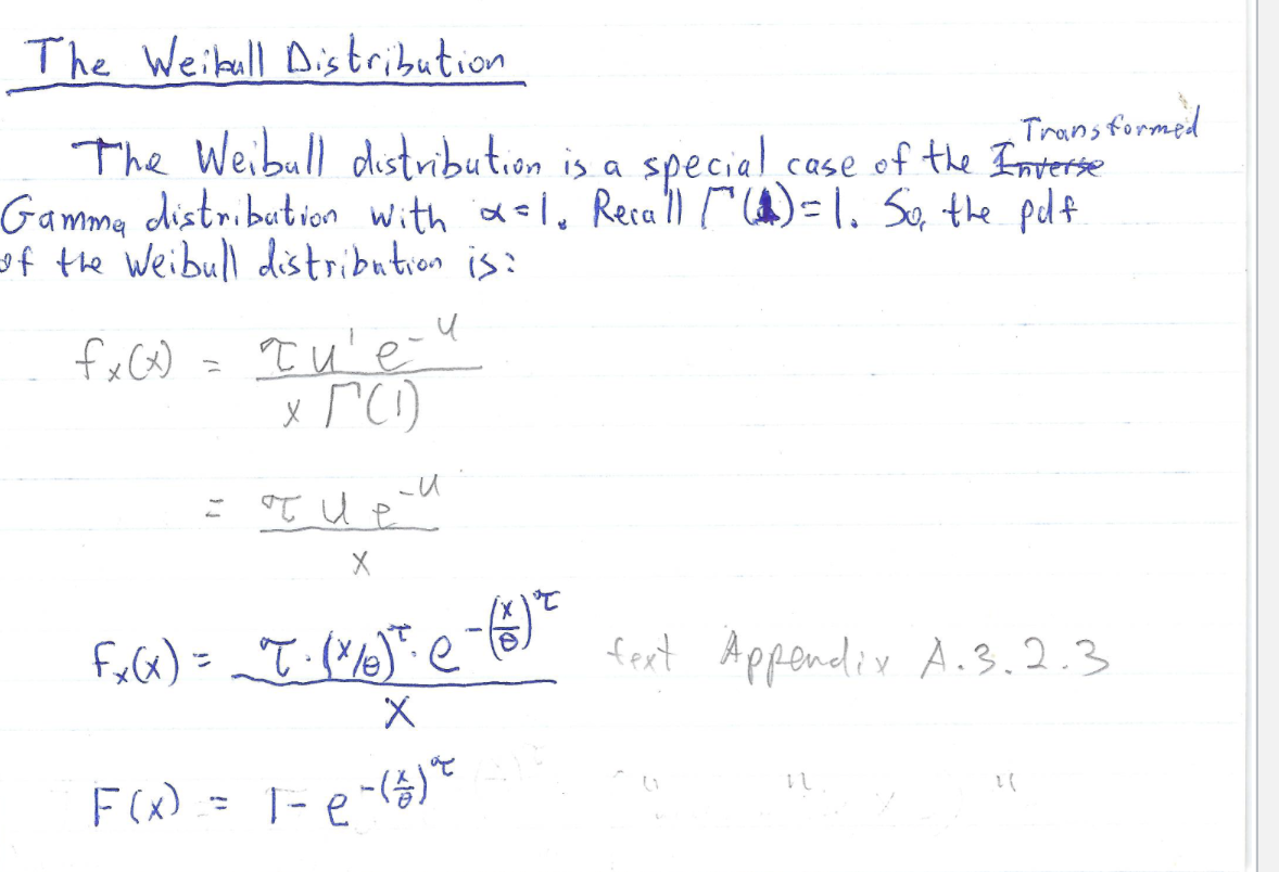 <p>The Weibull is a special case of the transformed Gamma with alpha = 1</p>