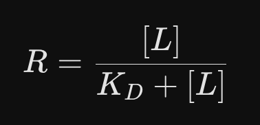 <p>A protein has a K<sub>d</sub> =0.1 mM. What ligand concentration is required for 90% saturation?</p>