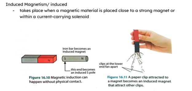 <p>** opposite pole will be induced </p>