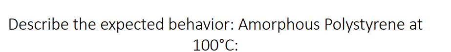 <p>Tg of PS = 100 deg C and Tm = 240 deg C</p>