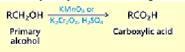 <p><span style="color: rgb(0, 0, 0);">Potassium permanganate and chromic acid convert alcohols to carboxylic acids by way of the corresponding aldehyde.</span></p>