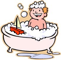 <p>xả nước tắm, đi tắm</p><p>(Mom offered to ___ after my long day.)</p>