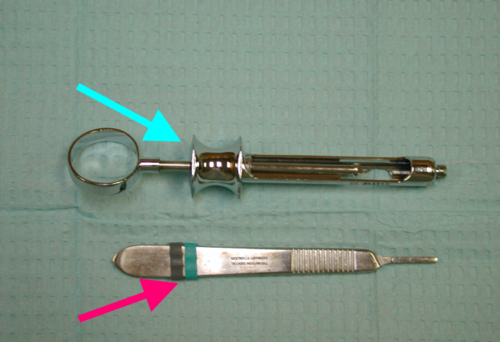 <p>ID the tool (pink arrow):</p>
