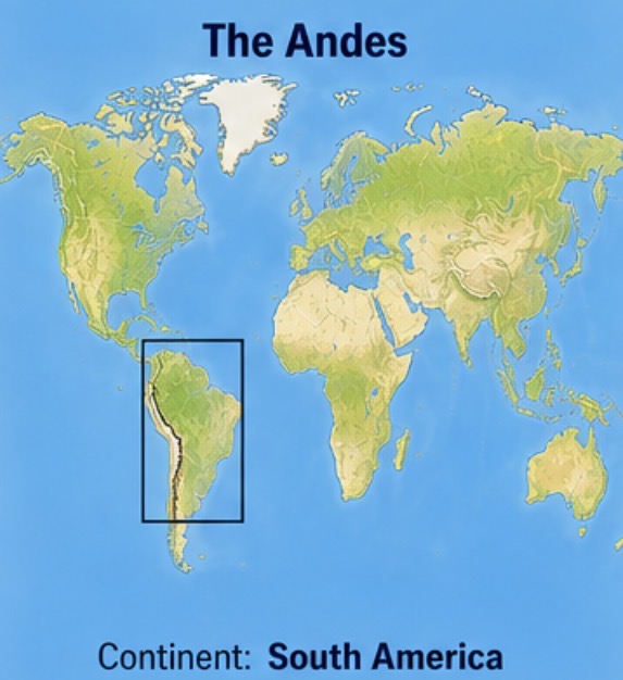 <p>The Andes, south america</p>