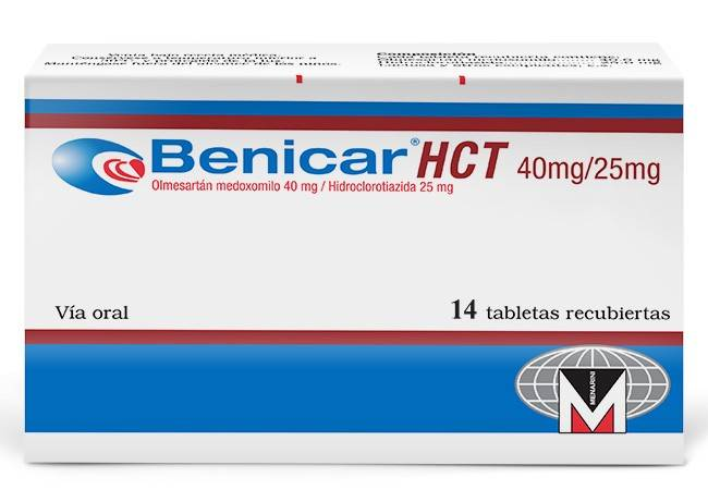 <p>Brand Name: Benicar HCT</p><p>Hypertension</p><p></p><p>Indicated for the treatment of hypertension,to lower blood pressure.</p>