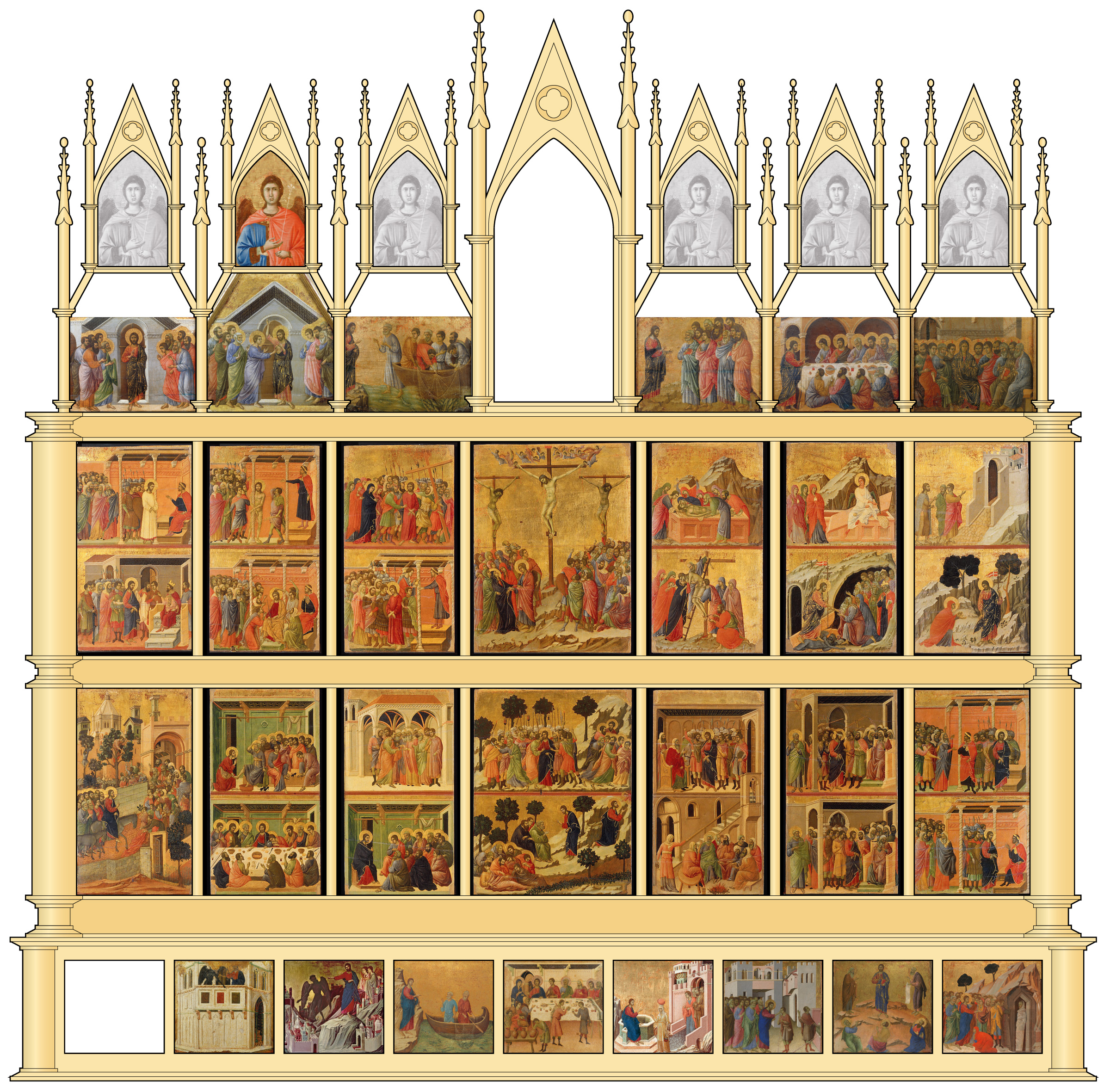 <p>Is Maestà by Duccio an alterpeice?</p>