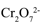 <p>Cr2O7^2-</p>