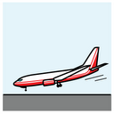 <p>to land (plane)</p>