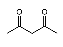 <p>Pka ketone = 19, Pka = 24 </p><p>(so ketone is nucleophile) </p><p>+ makes two ketones</p>