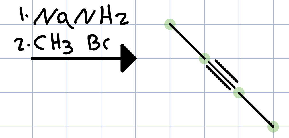 <p>NaNH2 </p><p>CH3 Br</p>