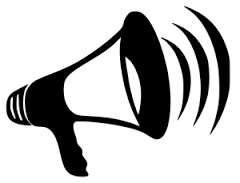<p>announcement; message</p>