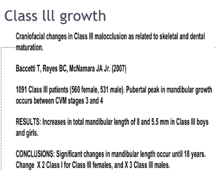<ul><li><p>Demonstrated the greatest degree of mandibular growth up to the age of 18 years </p></li></ul><p></p>