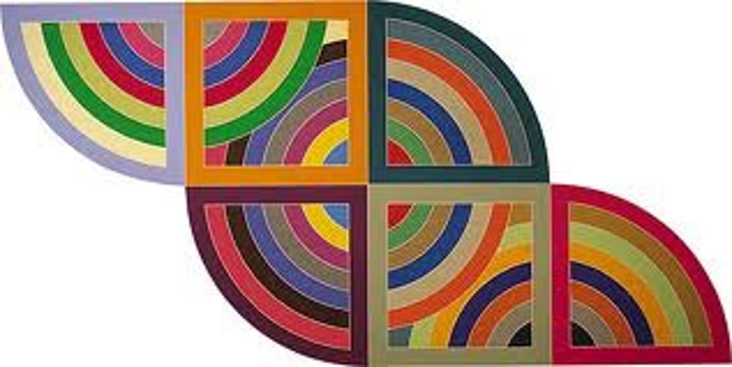 <p>paintings such as those of Frank Stella and Ellsworth Kelly in which each area of paint is sharply defined and applied in a smooth way, without visible brushstrokes or other signs of gesture</p>