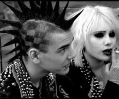 <p><span>Late 70's/Early 80's. Aggressive, destructive and uninhibited. Expressed in music, poetry, visual arts, publishing. Sex Pistols. First ever subculture in the history of youth culture. Sought to separate themselves from mainstream.</span></p><p></p><p><span>Movement characterized by aggressive, destructive, and uninhibited music, poetry, and visual arts that attacked mainstream culture. Tattooing, hair dyeing, and graffiti.</span></p>