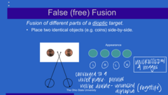 <p>When converged TO A PLANE CLOSER THAN THE TARGETS, how will the targets appear?</p>