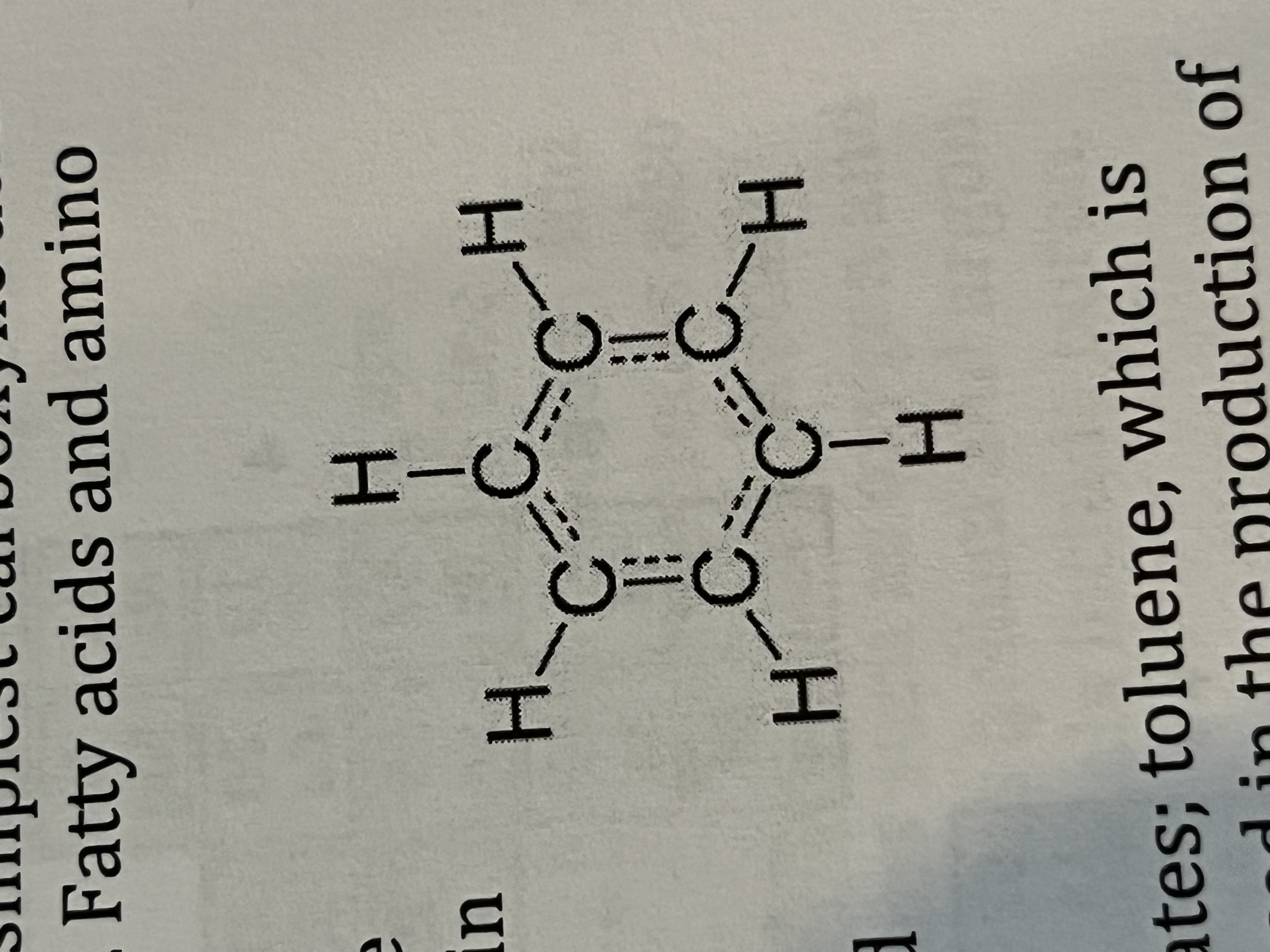 <p>Organic compound that is an aromantic hydrocarbon. </p><ul><li><p>6 carbons arranged in a ring forming a hexagon with alternating double bonds, single bonded to one hydrogen each </p></li></ul><p></p>