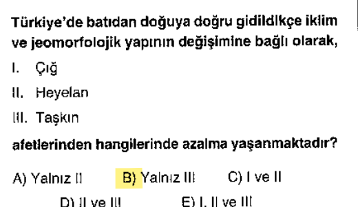 <p>Doğuya gidildikçe akarsular "derin vadilere" gömülür. Yatak derinleştiği için suyun kenara taşması zorlaşır.</p>