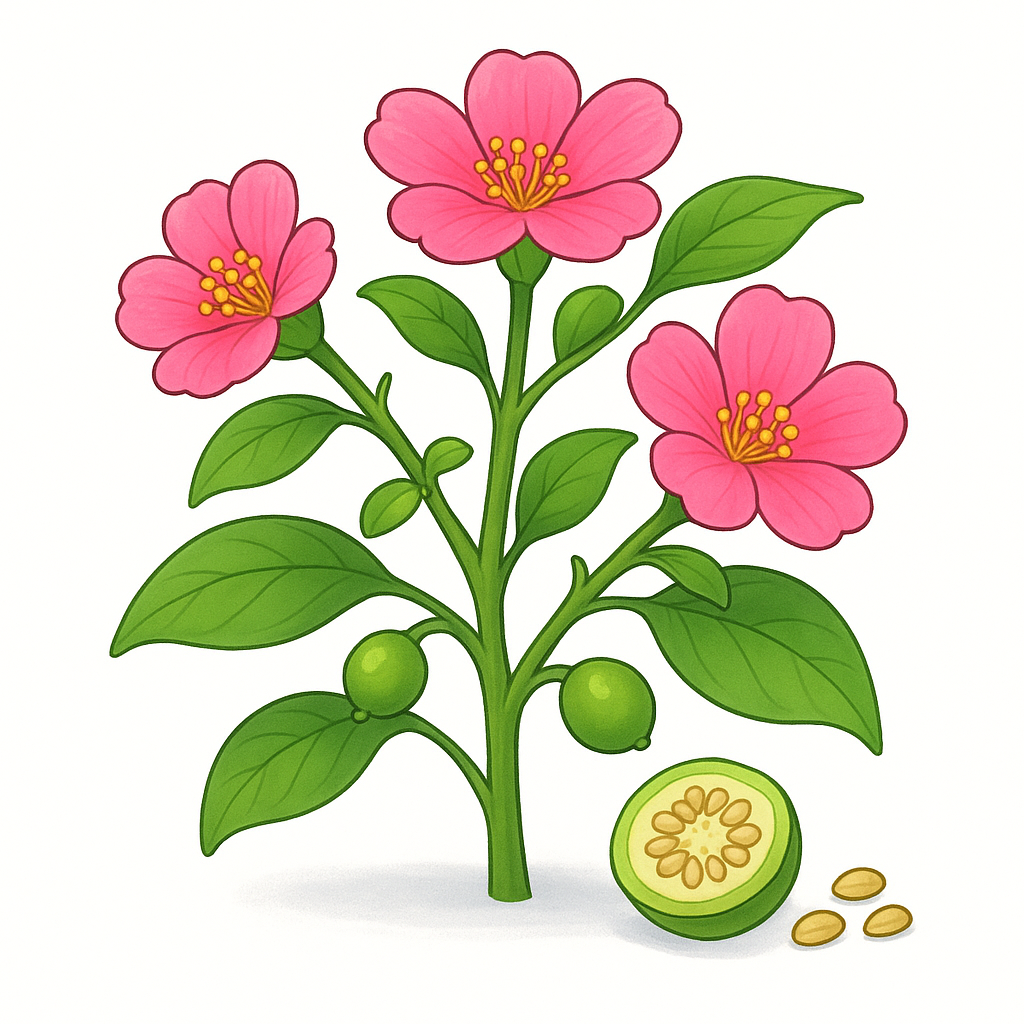 <p>A type of plant that produces flowers, seeds, and fruits.</p>