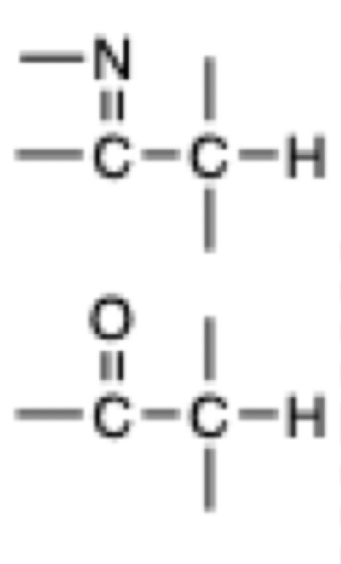 <p>What range are Carbons attached to a C=O or C=N at in H NMR?</p>