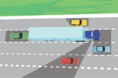 <p>What is considered a "No Zone" when driving?</p>
